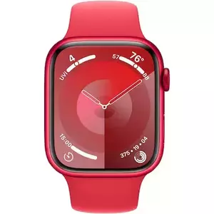 Smartwatch Apple Watch 9 GPS + Cellular 45mm Carcasa RED Aluminium Case Bratara RED Sport - M/L imagine