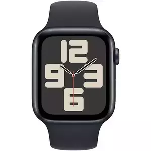 Smartwatch Apple Watch SE GPS 44mm Carcasa Midnight Aluminium Bratara Midnight Sport - M/L imagine