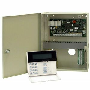 Centrala alarma antiefractie DSC Maxsys PC 6010 cu tastatura LCD 6501 si cutie metalica, 32 partitii, 16 zone, 1000 utilizatori imagine