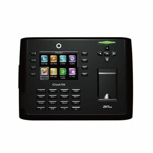 Controler de acces IP biometric ZKTeco ICLOCK700, Wiegand, ecran 3.5 inch, cod PIN, 8.000 amprente, 200.000 evenimente imagine
