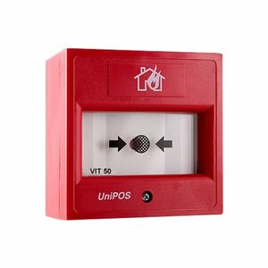 Buton de incendiu wireless UniPOS VIT50, element elastic, LED, aparent imagine