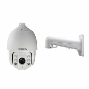 Camera supraveghere Speed Dome IP Hikvision Ultra Low Light DS-2DE7225IW-AE, 2MP, IR 150 m, 4.8 - 120 mm + support, auto tracking imagine
