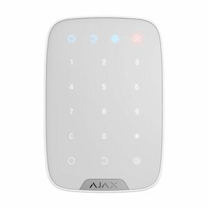 Tastatura cu touch wireless AJAX Keypad WH, 15 taste, silent alarm, 1700 m imagine