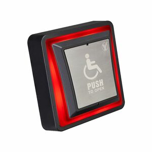 Buton cerere iesire PBK-871(LED, pentru persoane cu dizabilitati, NO-COM-NC, 0.35 kg imagine