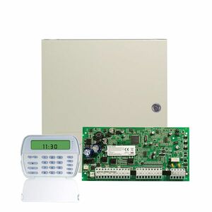 Centrala alarma antiefractie DSC Power PC 1616ICON cu tastatura PK5501, 2 partitii, 6 zone, 48 coduri utilizatori imagine