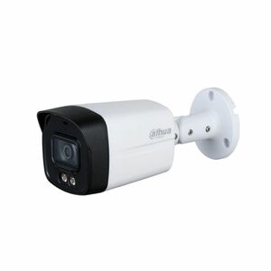 Camera supraveghere de exterior Dahua Starlight Full Color HAC-HFW1509TLM-A-LED, 5 MP, lumina alba 40 m, 3.6 mm, microfon imagine