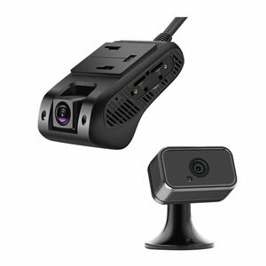 Camera auto fata/spate JC400, 2 MP, GPS, GSM 4G, WiFi, slot card, microfon, buton SOS + camera interior imagine
