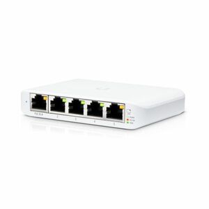 Switch cu 5 porturi Ubiquiti UniFi USW-FLEX-MINI, 10 Gbps, 7.44 Mpps, cu management, PoE imagine
