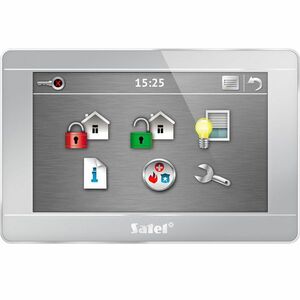 Tastatura LCD touchscreen Satel INT-TSG-SSW, 4.3 inch, 3 butoane functionale, functie macro imagine