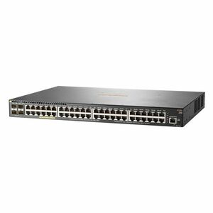 Switch cu 48 porturi Aruba JL357A, 176 Gbps, 16.000 MAC, 4 porturi SFP+, 1U, PoE, cu management imagine