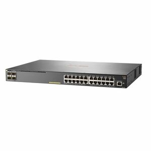 Switch cu 24 porturi Aruba JL261A, 56 Gbps, 41.7 Mpps, 4 porturi SFP, 1U, PoE+, cu management imagine