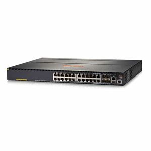 Switch cu 24 porturi Aruba JL320A, 128 Gbps, 95.2 Mpps, 4 porturi SFP, 1U, PoE+, cu management imagine