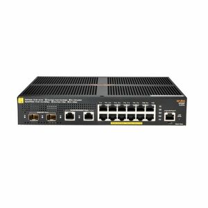 Switch cu 12 porturi Aruba JL693A, 68 Gbps, 41.7 Mpps, 2 porturi SFP+, 1U, PoE+, cu management imagine