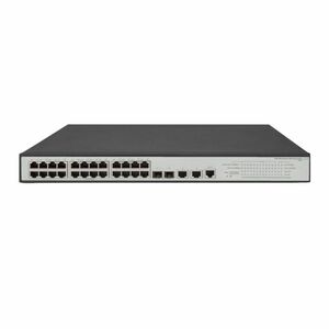 Switch cu 24 porturi Aruba JG962A, 128 Gbps, 95.2 Mpps, 16.000 MAC, 2 porturi SFP, 1U, PoE, cu management imagine