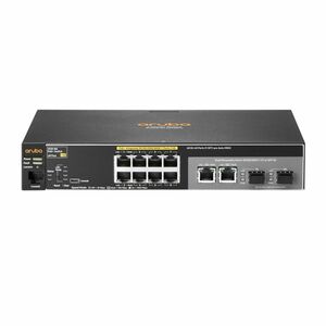 Switch cu 8 porturi Aruba J9774A, 20 Gbps, 14.8 Mpps, 16.000 MAC, 2 porturi SFP, 1U, PoE, cu management imagine