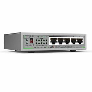 Switch cu 5 porturi Allied Telesis AT-GS910/5E-50, 10 Gbps, 7.4 Mpps, 2.000 MAC, fara management imagine