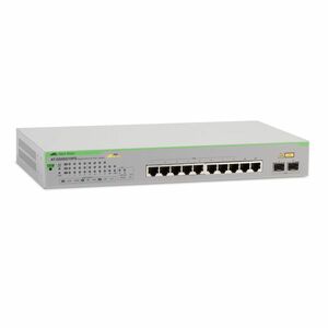 Switch cu 10 porturi Allied Telesis AT-GS950/10PS-50, 20 Gbps, 14.88 Mpps, 8.000 MAC, 2 porturi SFP, cu management imagine