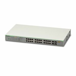 Switch cu 24 porturi Allied Telesis AT-GS950/28PS-50, 56 Gbps, 41.65 Mpps, 8.000 MAC, 4 porturi SFP, PoE, cu management imagine