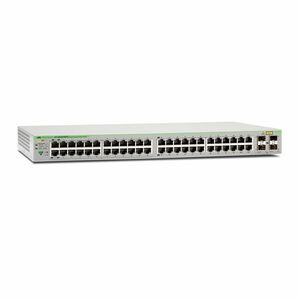 Switch cu 48 porturi Allied Telesis AT-GS950/48PS-50, 96 Gbps, 71.42 Mpps, 8.000 MAC, 4 porturi SFP, PoE, cu management imagine