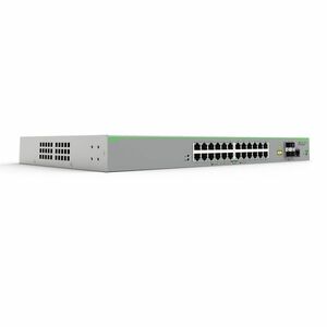 Switch cu 24 porturi Allied Telesis AT-FS980M/28-50, 12.8 Gbps, 9.52 Mpps, 16.000 MAC, 1U, PoE, cu management imagine