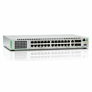 Switch cu 24 porturi Allied Telesis AT-GS924MX-50, 92 Gbps, 68.44 Mpps, 16.000 MAC, 2 porturi cupru SFP, 2 sloturi SFP/SFP+, cu management imagine