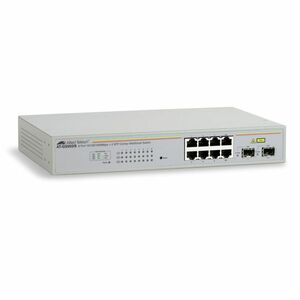 Switch cu 8 porturi Allied Telesis AT-GS950/8-50, 16 Gbps, 11.9 Mpps, 8.000 MAC, 2 porturi SFP, cu management imagine
