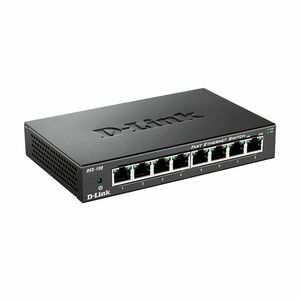 Switch cu 8 porturi D-Link DES-108, 1.6 Gbps, 1.19 Mpps, 1.000 MAC, fara management imagine