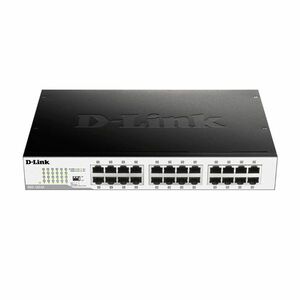 Switch cu 24 porturi D-Link DGS-1024D, 48 Gbps, 35.71 Mpps, 8.000 MAC, 1U, fara management imagine