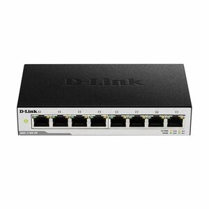 Switch cu 8 porturi D-Link DGS-1100-08, 16 Gbps, 11.9 Mpps, 8.000 MAC, cu management imagine