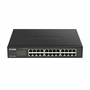 Switch cu 24 porturi D-Link DGS-1100-24PV2, 48 Gbps, 35.71 Mpps, 8.000 MAC, PoE, cu management imagine