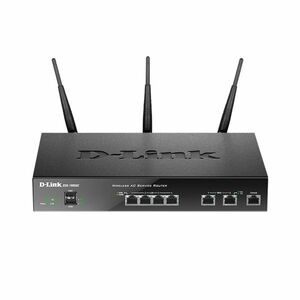 Router wireless Gigabit Dual Band D-Link AC Unified DSR-1000AC, VPN, 4 porturi LAN, 2 porturi WAN, 1 port consola, USB, 1750 Mbps imagine
