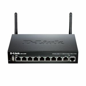 Router wireless Gigabit D-Link Unified DSR-250N, 1 port WAN, 8 porturi LAN, USB, 2.4 GHz, 300 Mbps imagine
