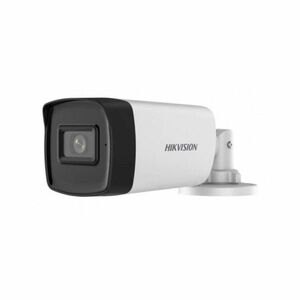 Camera supraveghere exterior Hikvision DS-2CE17H0T-IT3FS, 5 MP, 2.8 mm, IR 40 m, audio prin coaxial, microfon imagine