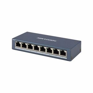 Switch cu 8 porturi Gigabit Hikvision DS-3E0508-E(B), 16 Gbps, 11.904 Mpps, 4.000 MAC, fara management imagine