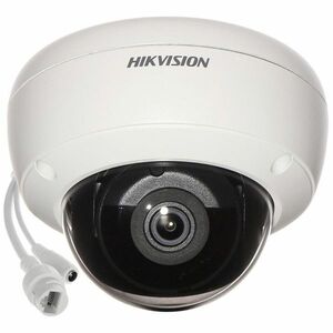 Camera supraveghere IP Dome Hikvision DS-2CD2163G0-IU2.8, 6 MP, IR 30 m, 2.8 mm, microfon, slot card, PoE imagine
