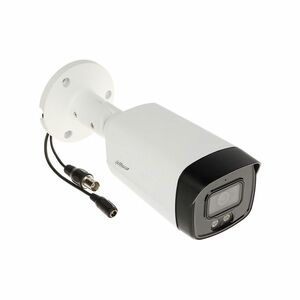 Camera supraveghere de exterior Dahua Full Color HAC-HFW1509TM-A-LED, 5 MP, lumina alba 40 m, 3.6 mm, microfon imagine