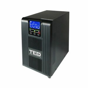 UPS cu 2 prize si stabilizator online TED 001658, 3050 VA, 3000 W, regleta, LCD imagine