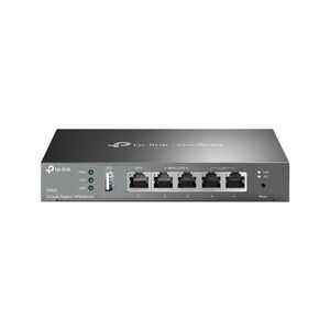Router Gigabit TP-Link Omada ER605, VPN, 10/100/1000Mbps, 3 porturi LAN/WAN, 1 port LAN, 1 port WAN, 940Mbps imagine