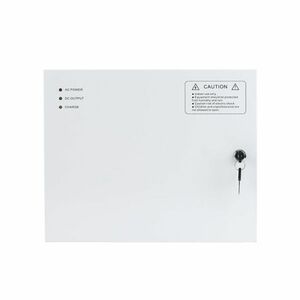 Cabinet multifunctional pentru centrale de control acces ZKTeco CAB4-PS5-WH, 12 - 14.1 Vcc, 5 A, backup, alb imagine