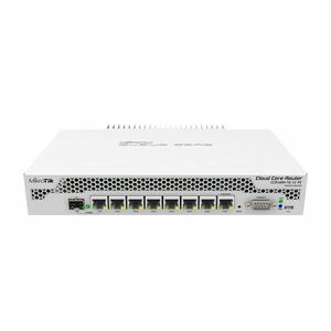 Router Gigabit cu fir MikroTik CCR1009-7G-1C-PC, 8 porturi LAN, 1 port SFP, USB, 10/100/1000 Mbps, PoE imagine