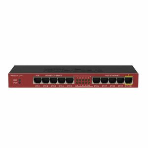 Router Gigabit MikroTik RB2011IL-IN, 5 porturi Gigabit, 5 porturi Fast Ethernet, 10/100/1000 Mbps, PoE imagine