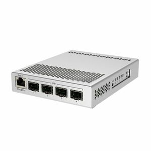 Switch pentru desktop MikroTik CRS305-1G-4S+IN, 1 port Gigabit, 4 porturi SFP+, 10/100/1000 Mbps, PoE imagine