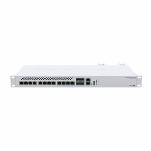 Switch Gigabit MikroTik CRS312-4C+8XG-RM, 8 porturi Gigabit, 4 porturi Combo 10G/SFP+, 1 port consola RJ45, 100-240V AC imagine