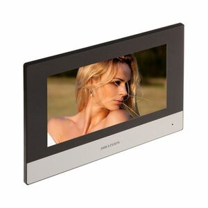 Videointerfon de interior IP Hikvision DS-KH6320-TE1, 7 inch, slot card, aparent, PoE imagine