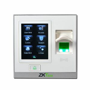 Cititor de proximitate biometric TCP/IP ZKTeco LC-SF420ZLM-W-1, ecran tactil 2.8 inch, EM, 125 KHz, 1.500 amprente, 5.000 carduri, 80.000 evenimente imagine