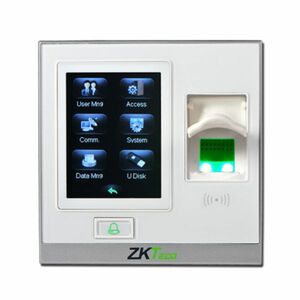 Cititor de proximetate biometric TCP/IP ZKTeco LC-SF420ZLM-W-2, ecran tactil 2.8 inch, Mifare, 13.56 MHz, 1.500 amprente, 5.000 carduri, 80.000 evenimente imagine
