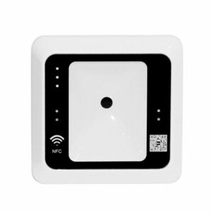 Cititor de proximitate RFID ZKTeco ACC-ER-QR50WM, Wiegand, Mifare, 13.56 MHz, cod QR, NFC, interior imagine