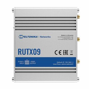 Router industrial IP Teltonika RUTX09, Dual SIM, GSM, 4G, GPS, Ethernet, 10/100/1000 Mbps imagine