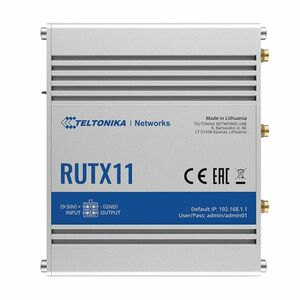 Router industrial IP Teltonika RUTX11, Dual SIM, WiFi, 4G, Bluetooth, GPS, 10/100/1000 Mbps, IoT imagine