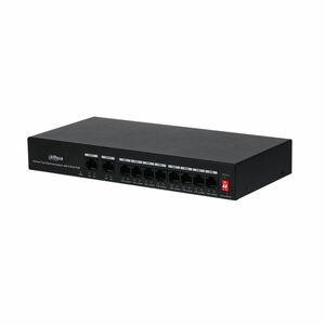 Switch cu 10 porturi Dahua PFS3010-8ET-65, 2000 MAC, fara management, 250 m, PoE imagine